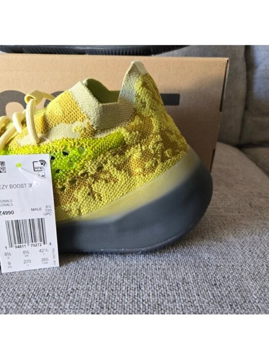 Adidas Yeezy Boost 380 Men Size 9 Hylte Green Grey FZ4990 Yellow DS New 052026